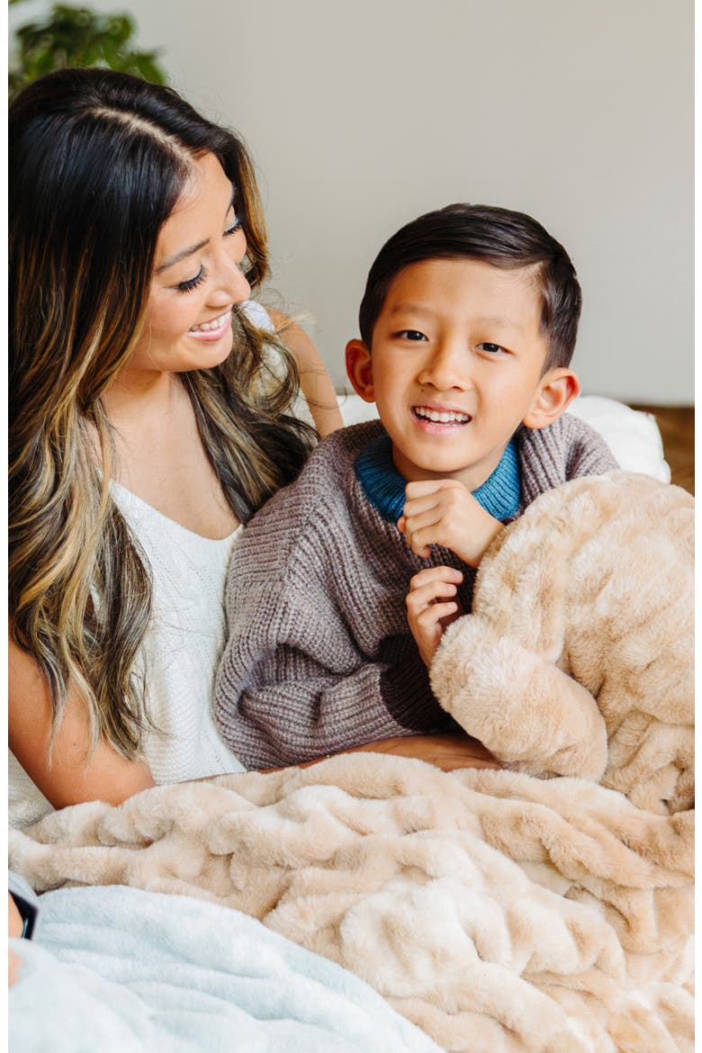 Cascade Throw Blanket, Alternate, color, DRIFTWOOD/ IVORY