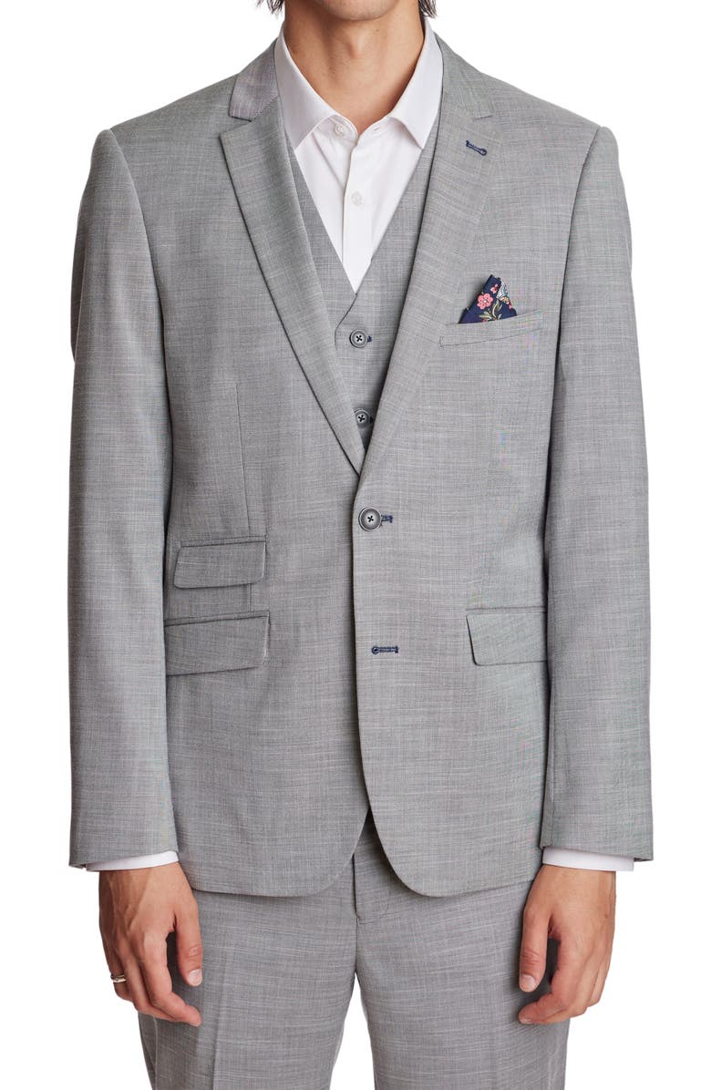 PAISLEY & GRAY Dover Modern Fit Sport Coat, Alternate, color, Light Grey Shark