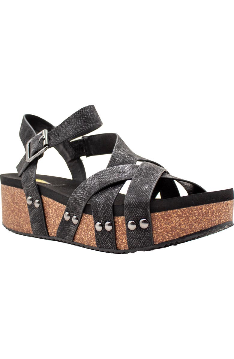 Volatile Sand Castle Water Resistant Sandal, Main, color, Black