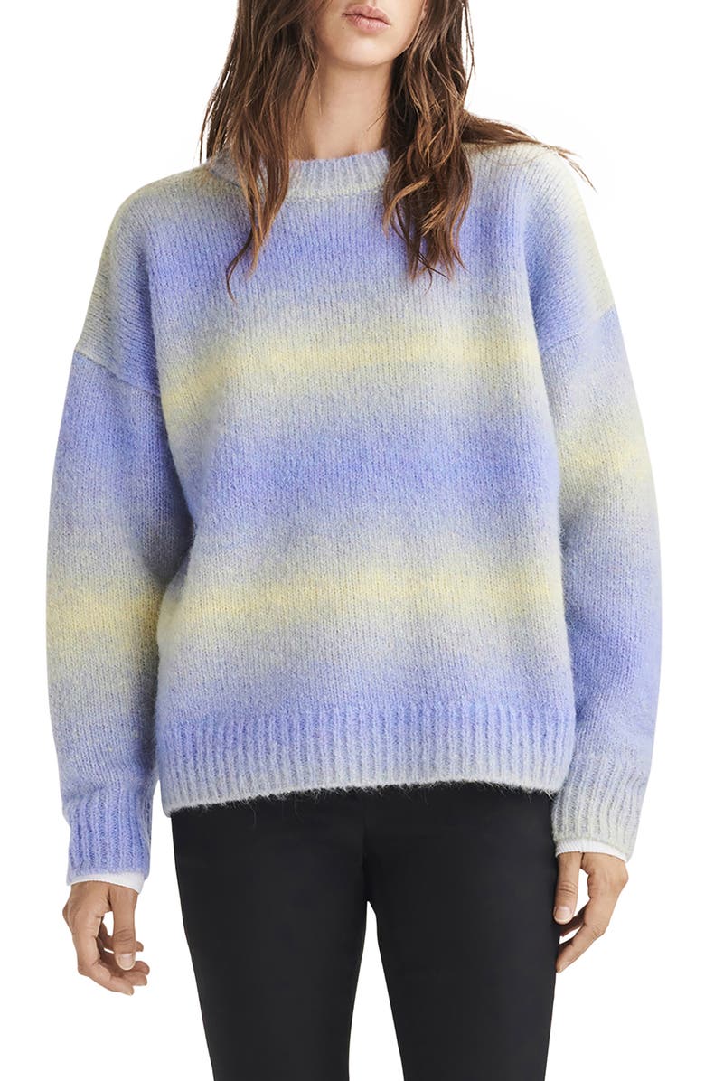 rag & bone Holly Ombré Stripe Alpaca Blend Sweater, Main, color, 