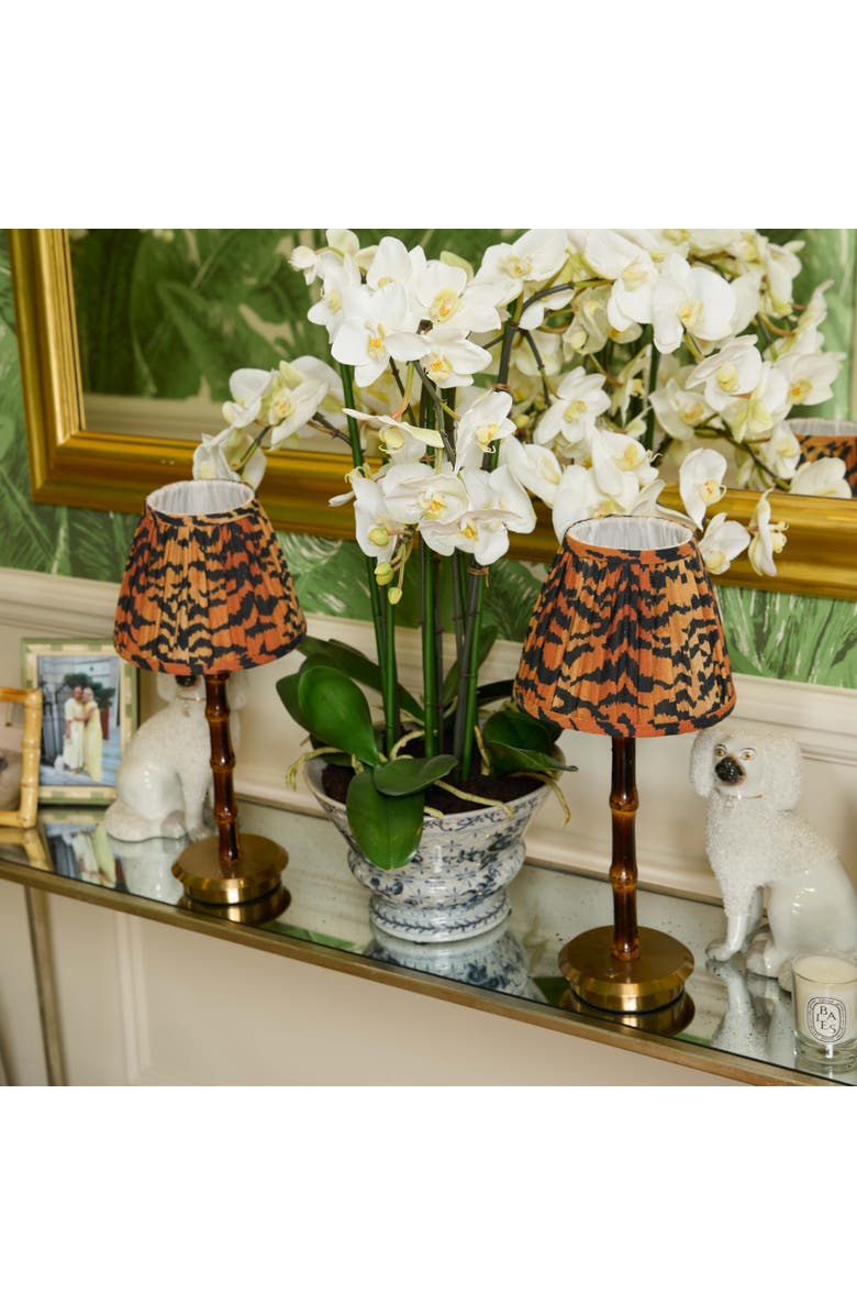 Mrs. Alice Burnt Wooden Rechargeable Lamp, Alternate, color, Brown