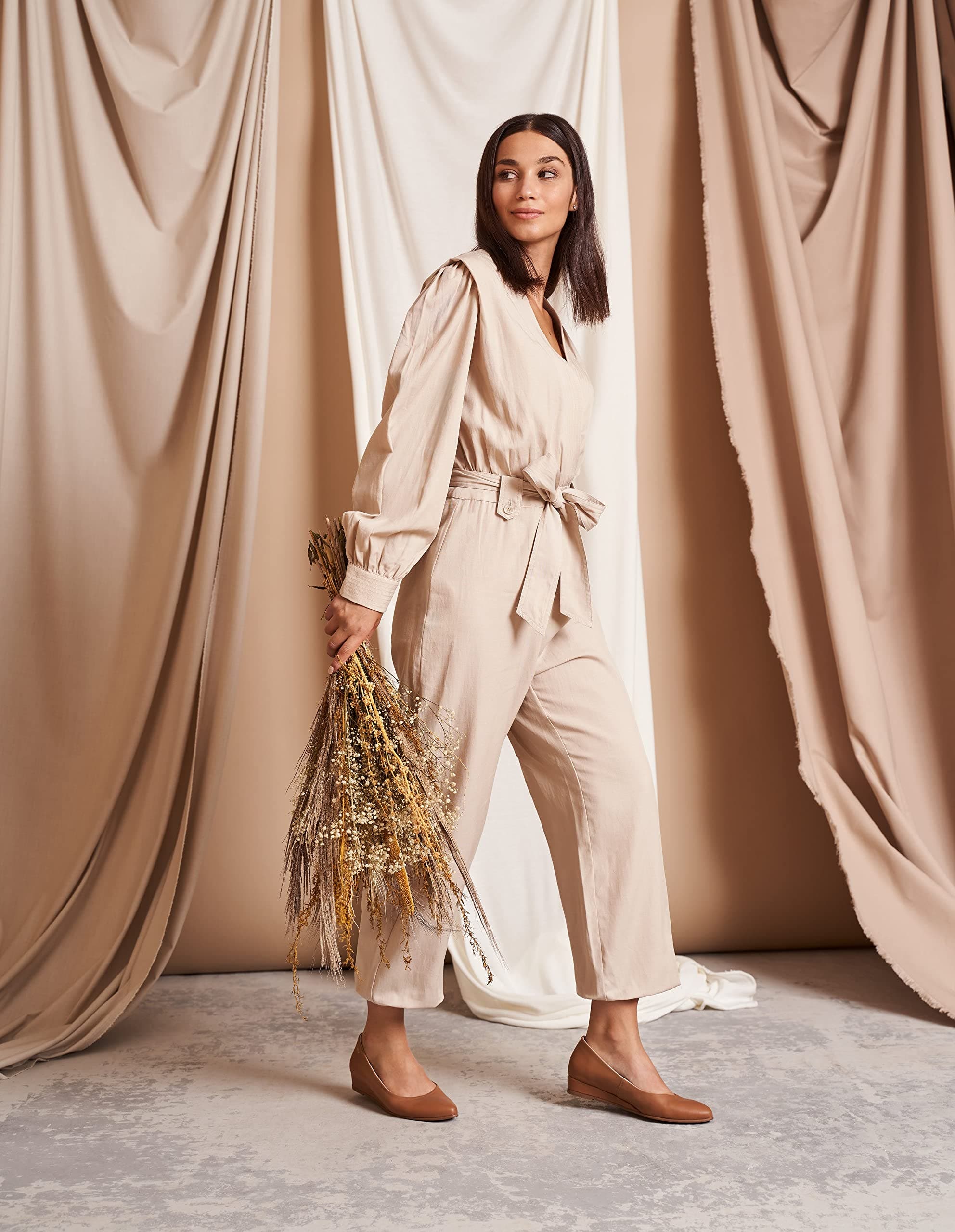 VISCATA Roma Leather Flats, Alternate, color, Black