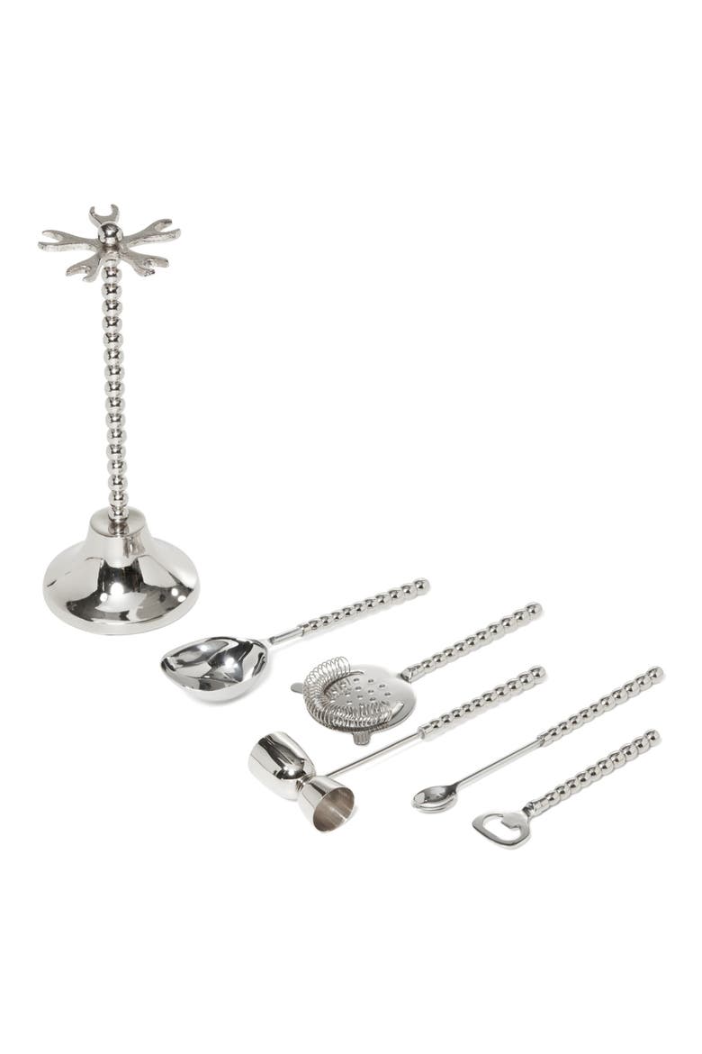 Pearl 6-Piece Bar Tool Set, Alternate, color, SILVER