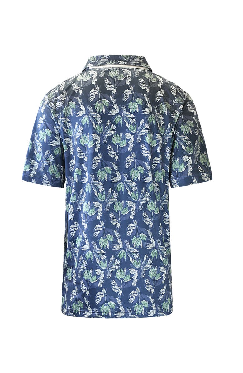 UV Skinz Short Sleeve Polo, Alternate, color, Vintage Tropical