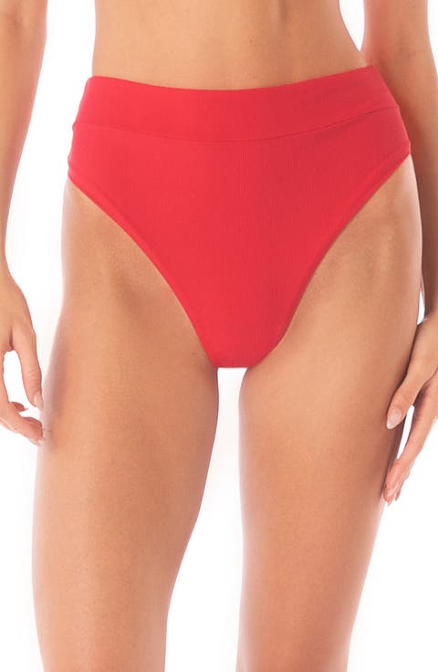 Suzy Q Reversible High Rise Bikini Bottoms