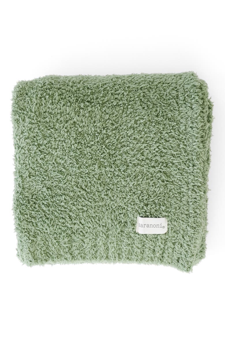 SARANONI Bamboni Receiving Blanket, Main, color, Olive