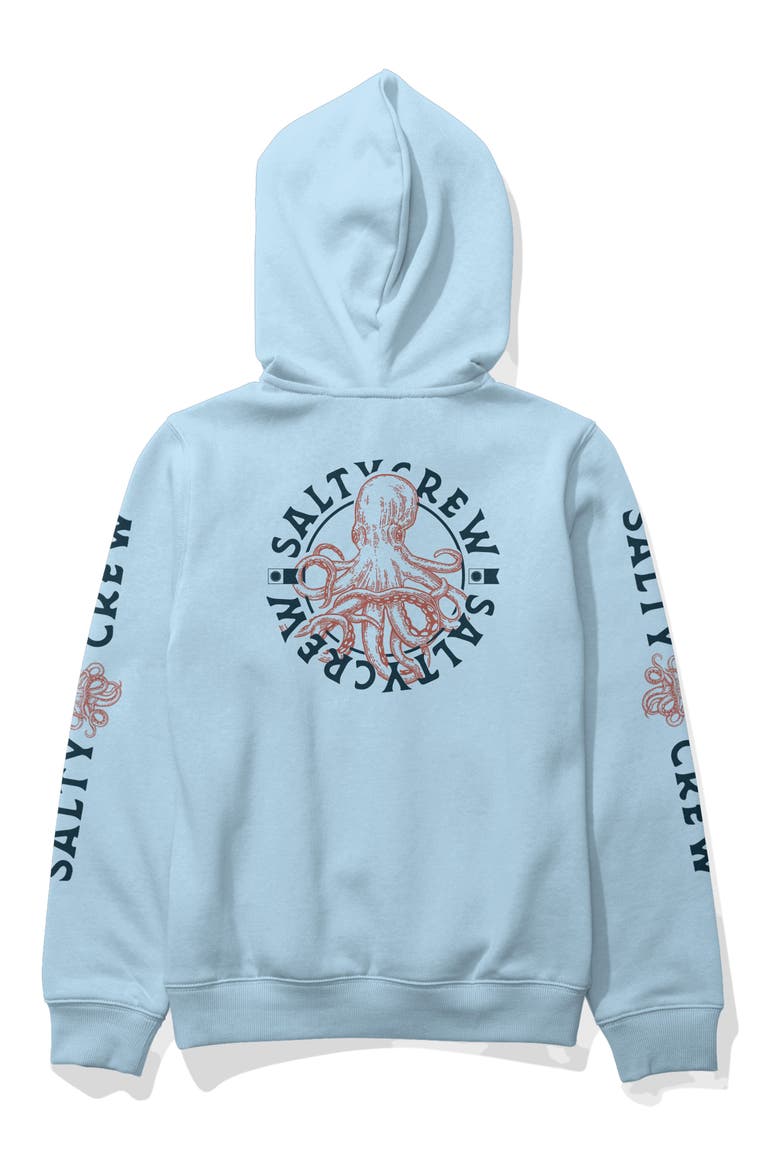 Kids' Tentacles Cotton Blend Hoodie, Alternate, color, CLEAR SKY