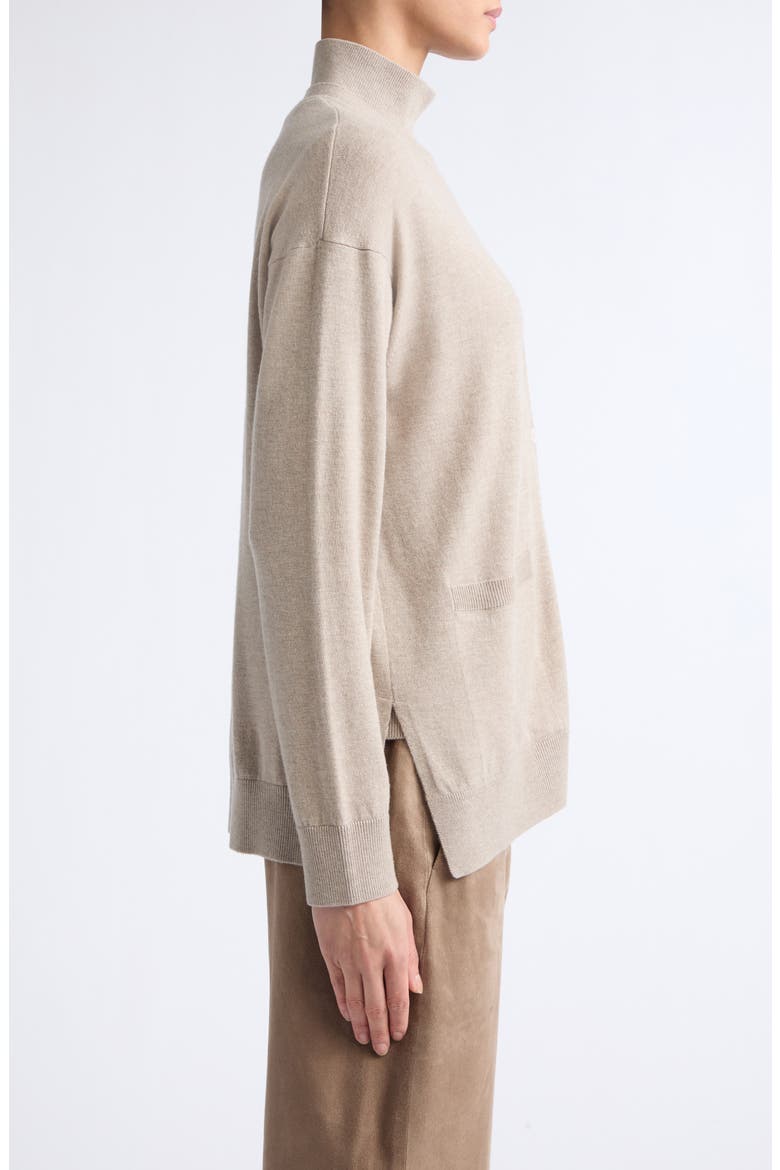 Baia Wool Cardigan, Alternate, color, BEIGE