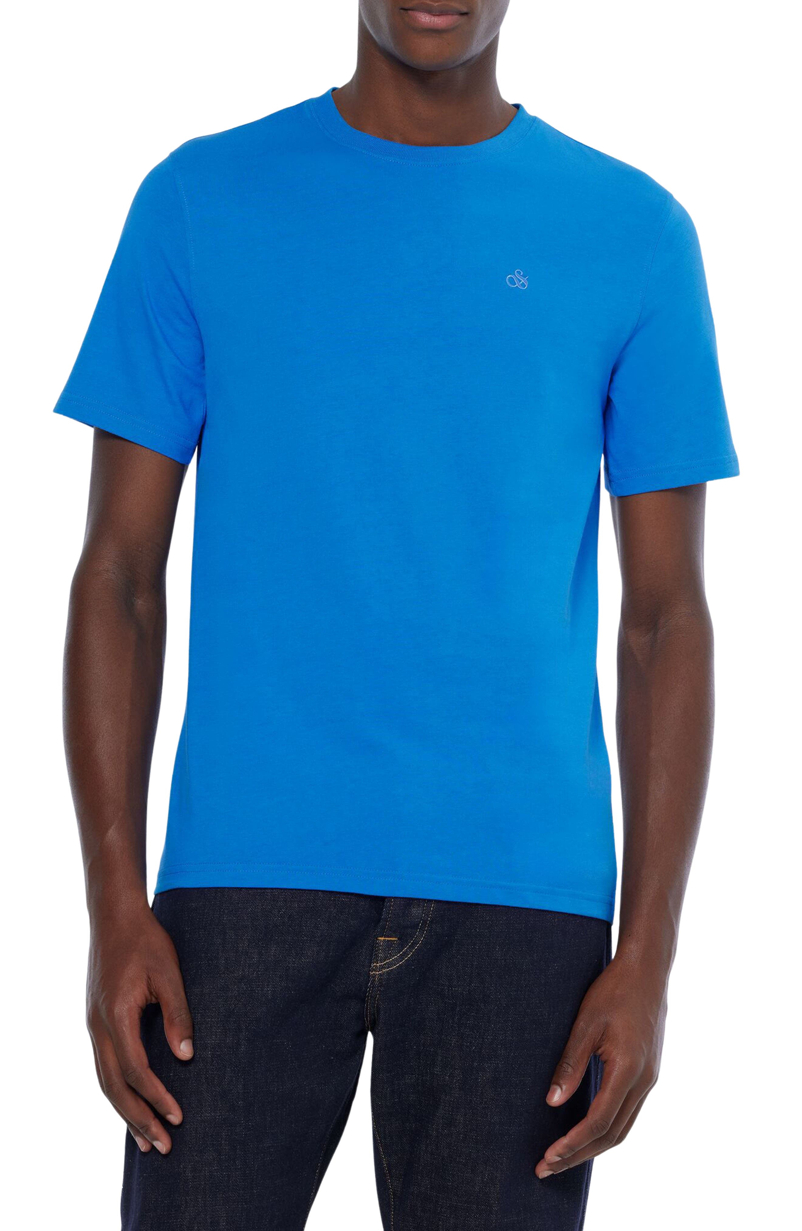 Scotch & Soda Logo Embroidered Cotton T-Shirt