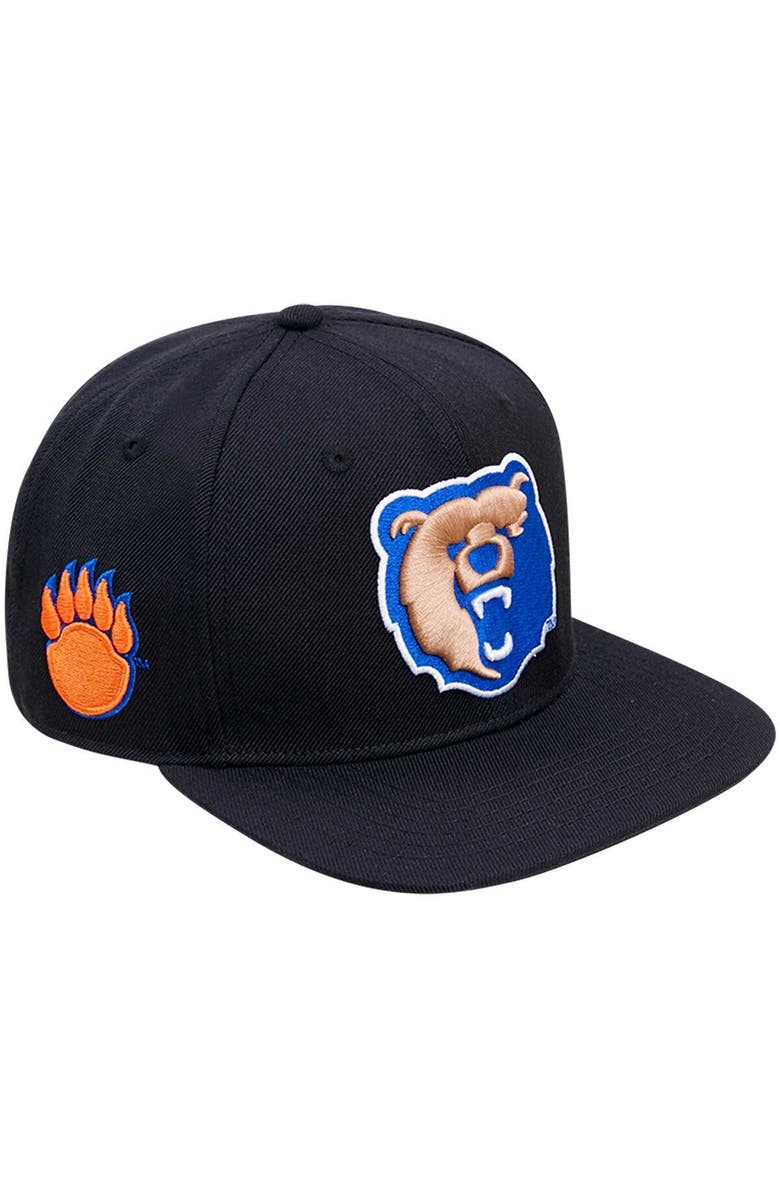 PRO STANDARD Men's Pro Standard Black Morgan State Bears Arch Over Logo Evergreen Snapback Hat, Main, color, 