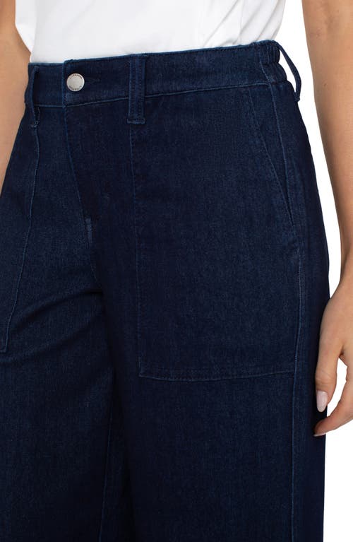 LIVERPOOL LOS ANGELES LIVERPOOL LOS ANGELES CROP WIDE LEG DENIM CARGO PANTS 