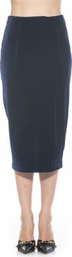 Alexia Admor Jayden Velvet Midi Skirt