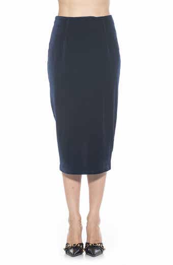 Alexia Admor Jayden Velvet Midi Skirt