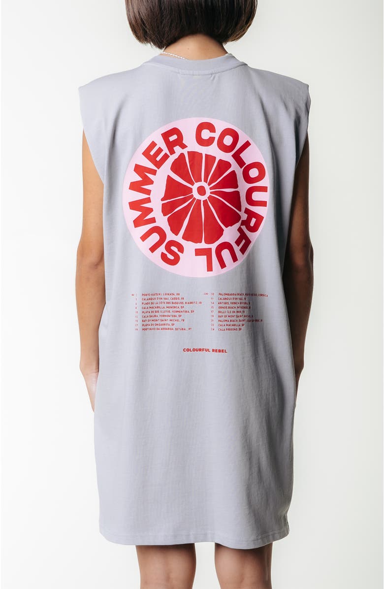 Colourful Rebel CLRFL Summer Padded Dress SL, Alternate, color, Light Grey