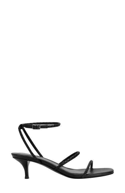 Marc Fisher Ltd Beylee Ankle Strap Kitten Heel Sandal In Black