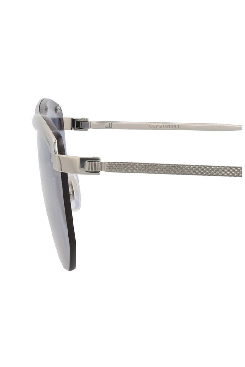 62mm Browline Sunglasses, Alternate, color, SILVER SILVER LIGHT BLUE