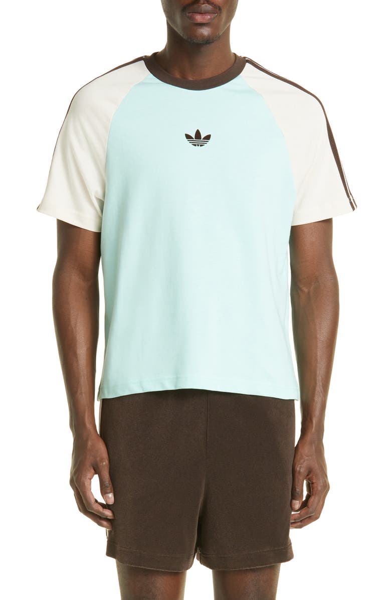 ADIDAS X WALES BONNER Trefoil Embroidered T-Shirt, Main, color, 