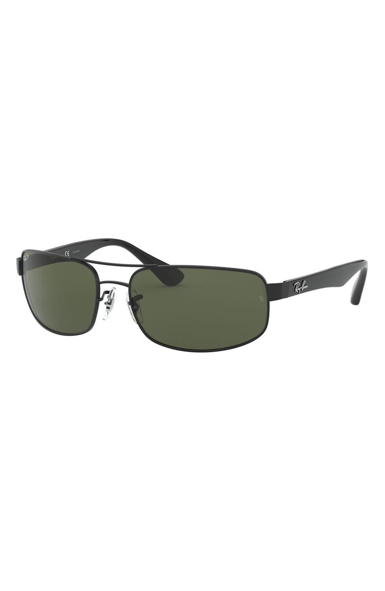 Ray-Ban 64mm Oversize Rectangular Sunglasses, Alternate, color,