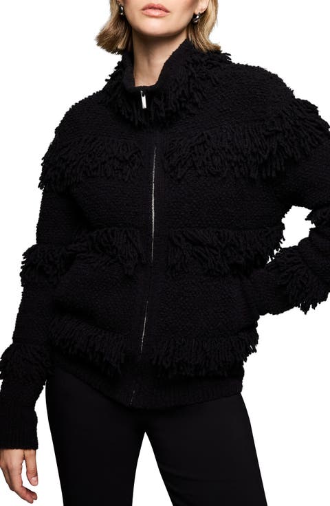Fringe Knit Jacket