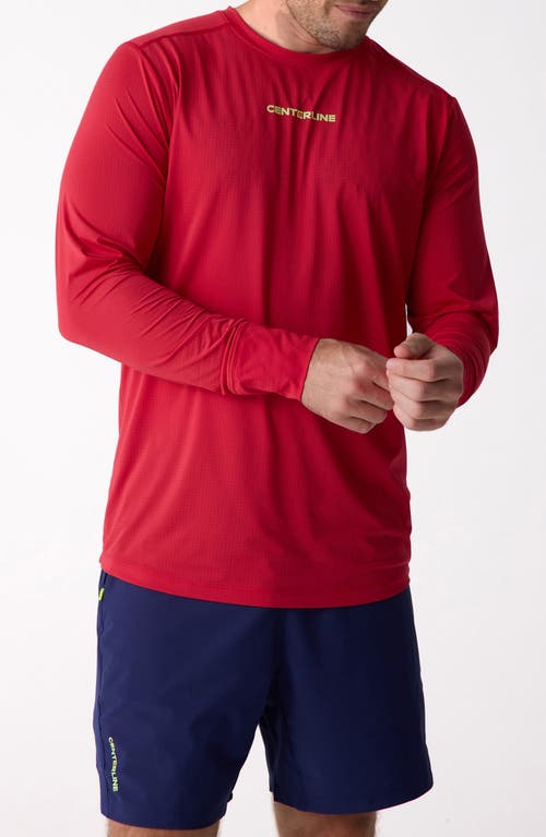 Centerline Athletics Long Sleeve In Red