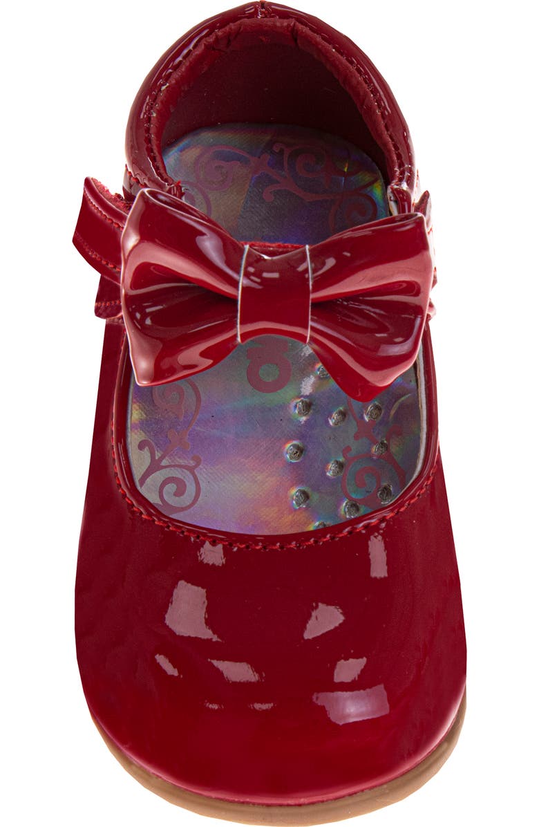 JOSMO Kids' Ankle Bow Flat, Alternate, color, Red Patent
