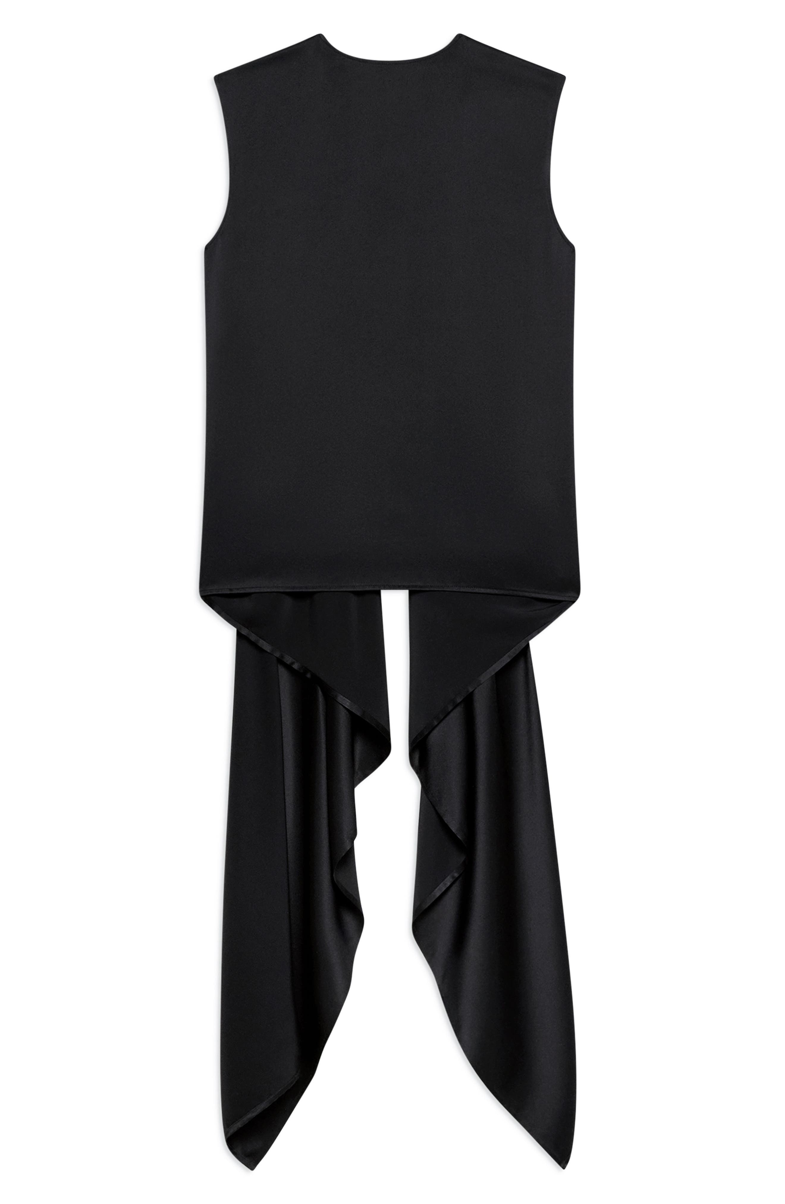 トップス HELMUT LANG darkwear archive drape Helmut Lang Scarf Drape Detail Reversible Silk Top (Women) | Nordstrom