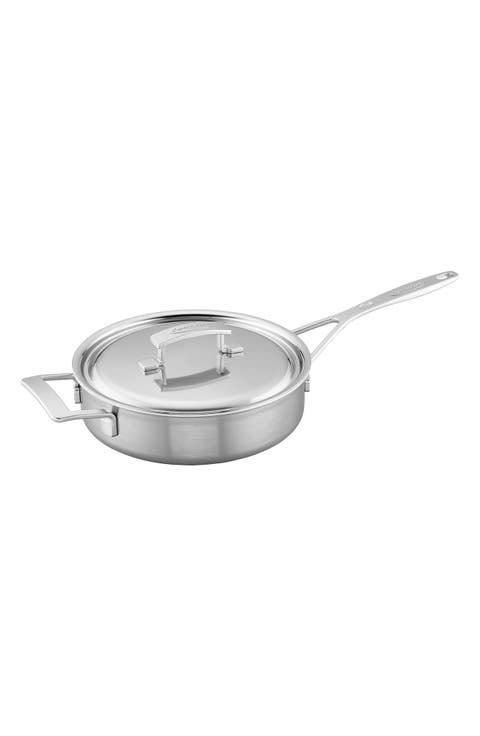 Industry 3-Quart 5-Ply Stainless Steel Saute Pan