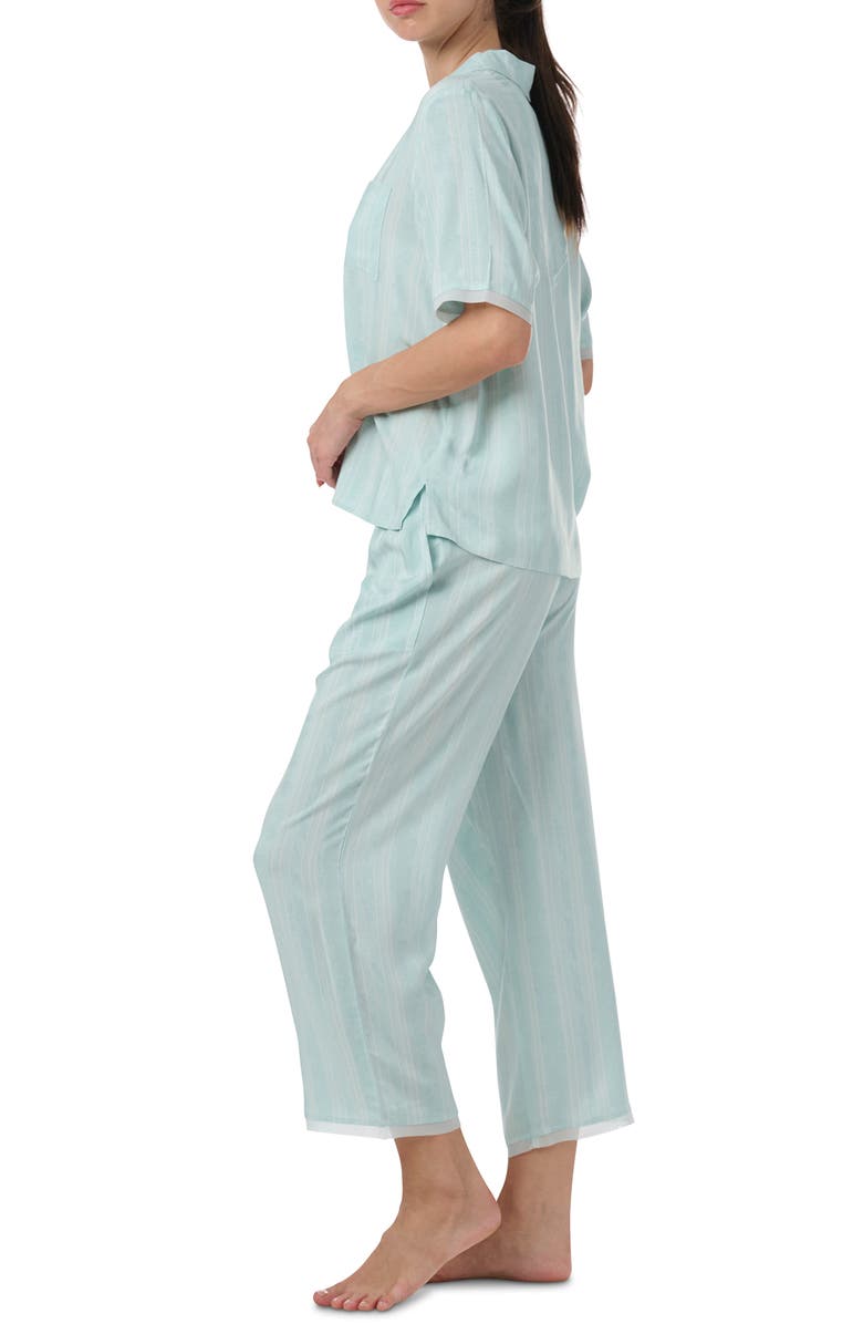 Splendid Notch Collar Pajamas, Alternate, color, Dashed Stripe