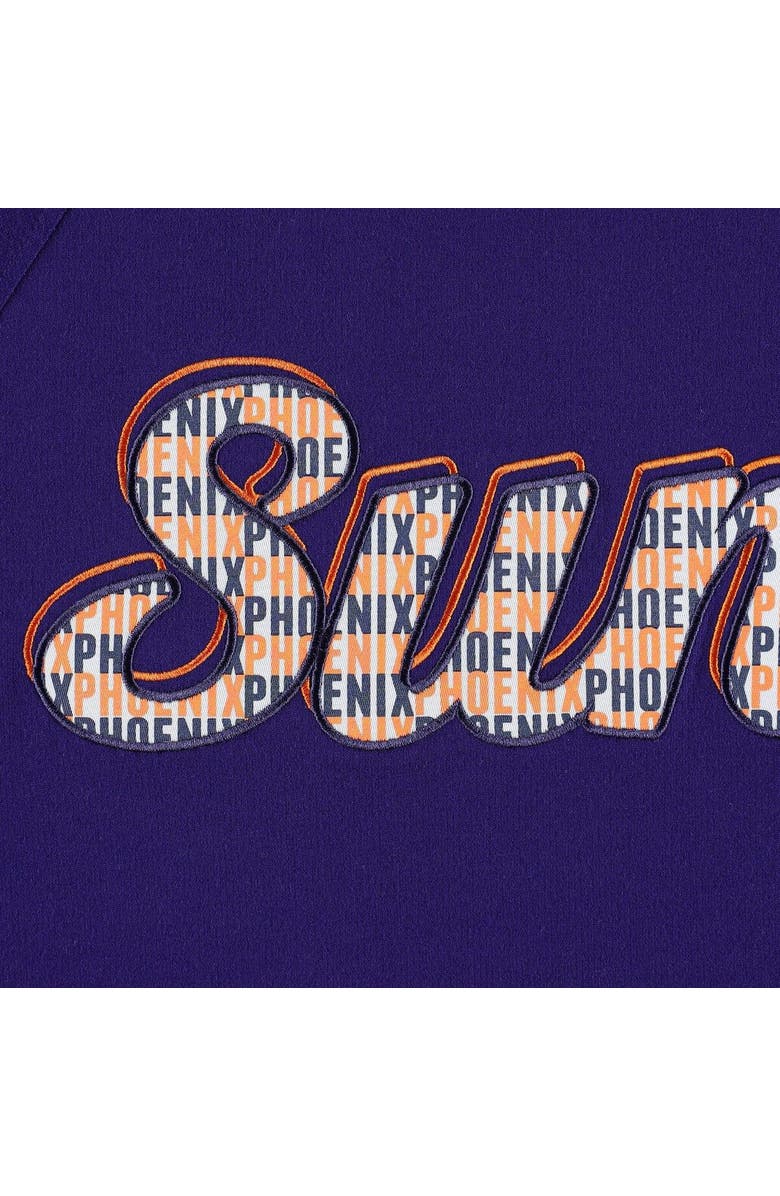 DKNY SPORT Women's DKNY Sport Purple Phoenix Suns Regina Raglan Pullover Sweatshirt, Alternate, color, Purple