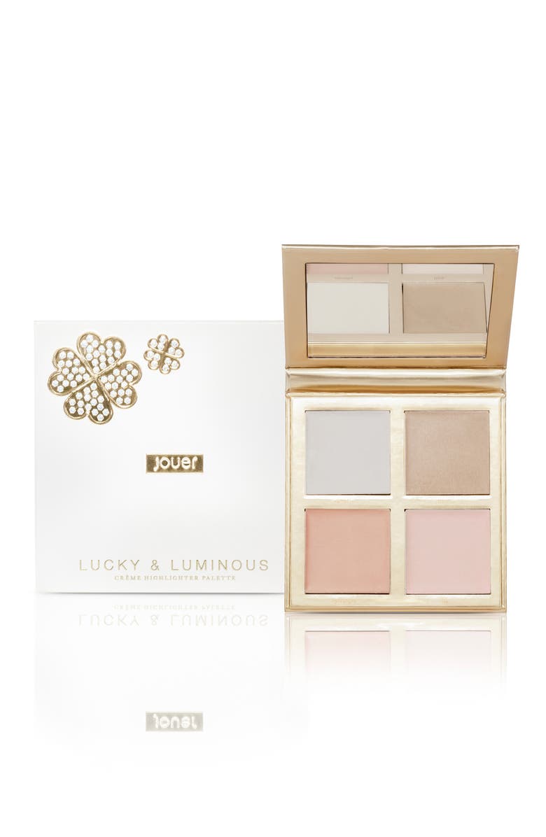 Jouer Lucky & Luminous Crème Highlighter Palette, Alternate, color, 