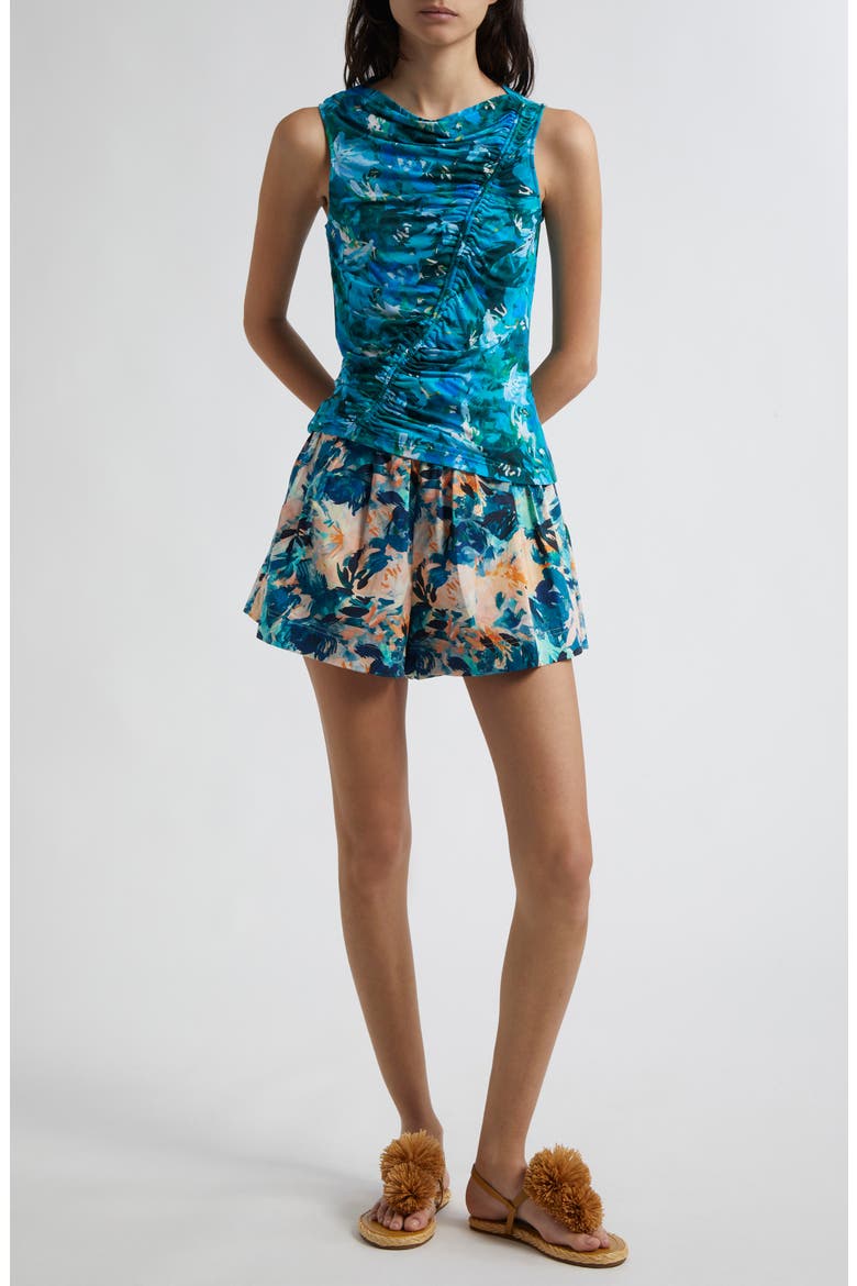 Rowan High Waist Shorts, Alternate, color, DELPHINIUM