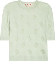 Marni Openwork Virgin Wool & Silk Sweater