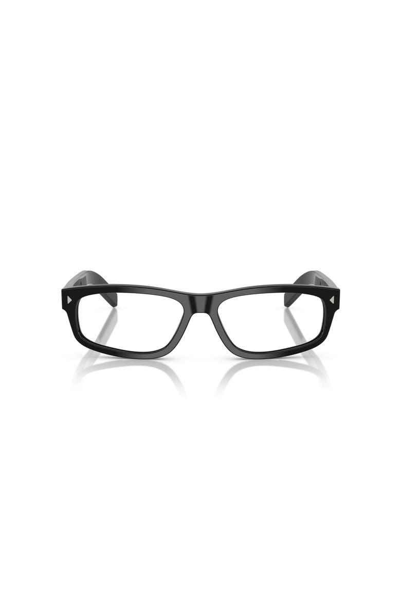58mm Rectangle optical glasses, Alternate, color, Black