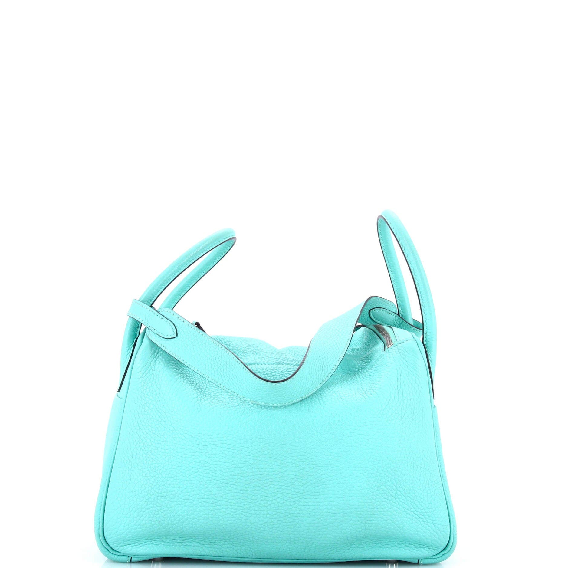 Pre-Owned Hermes Lindy Bag Clemence 30, Alternate, color, Bleu Atoll