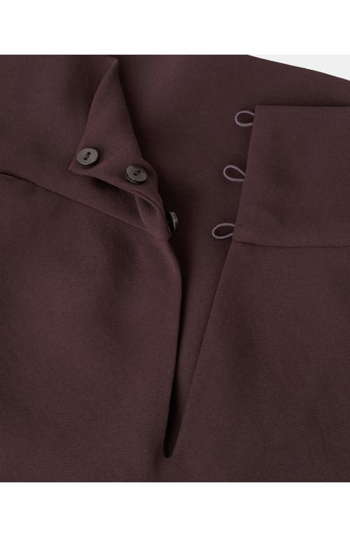Mango Coco Mock Neck Sleeveless Dress In Brown
