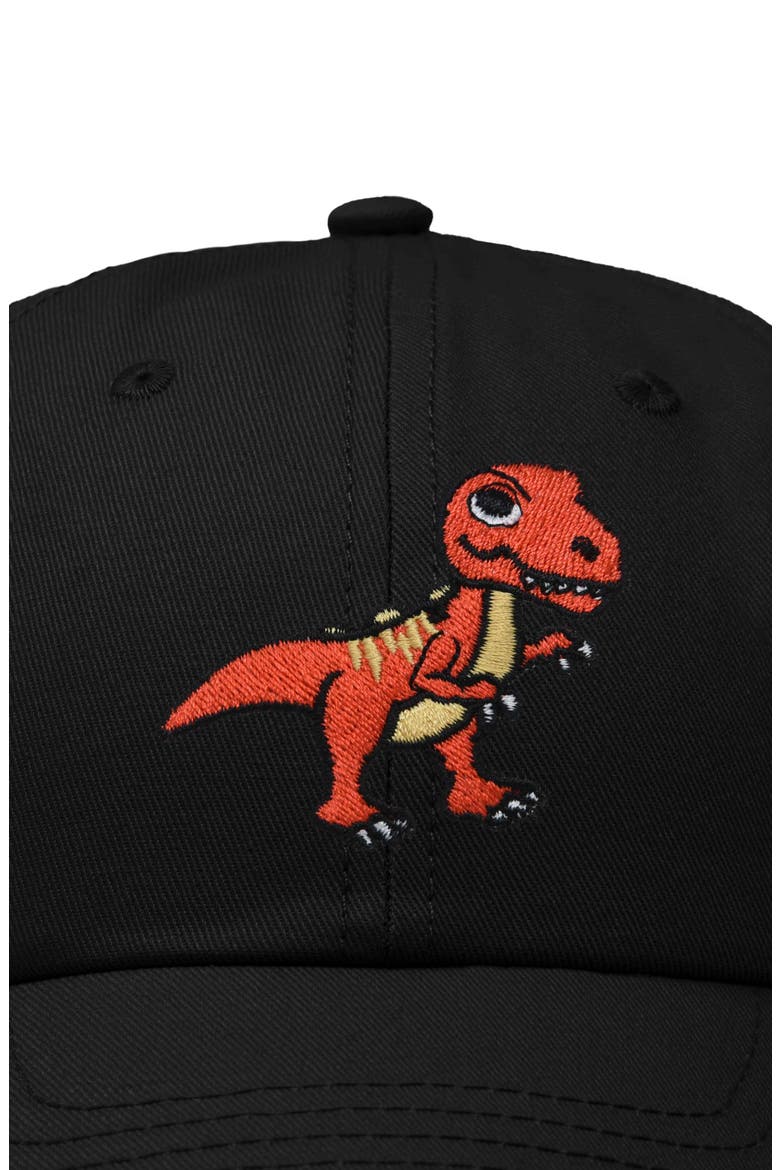 T-Rex Embroidered Casual Cap, Alternate, color, Black
