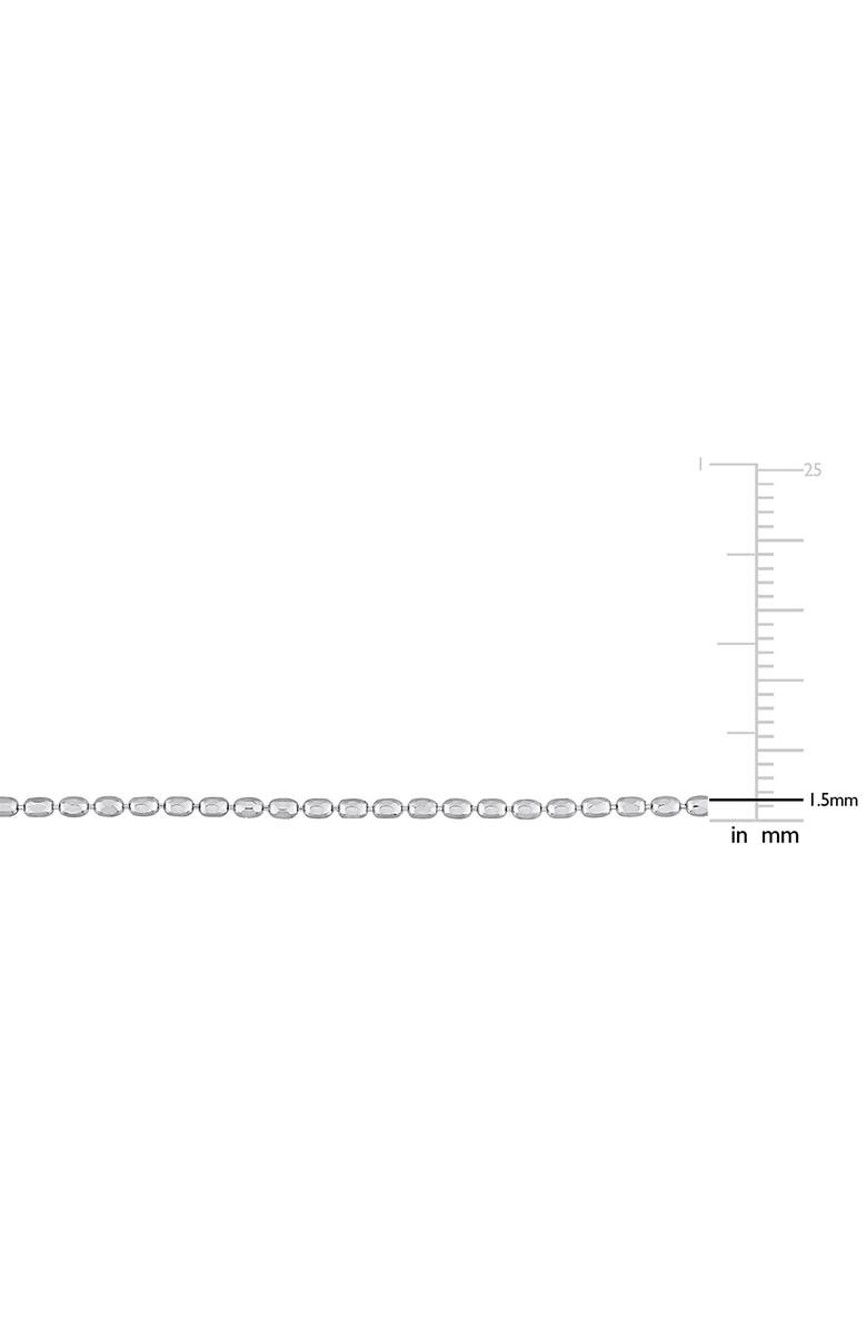 DELMAR Sterling Silver 1.5mm Oval Ball Chain Necklace, Alternate, color, Silver