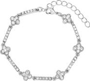 Adornia Crystal Clover Bracelet