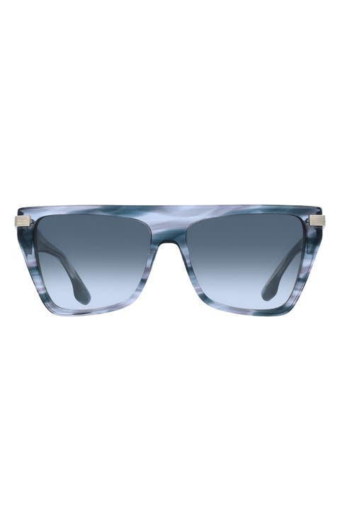 57mm Modified Rectangular Sunglasses