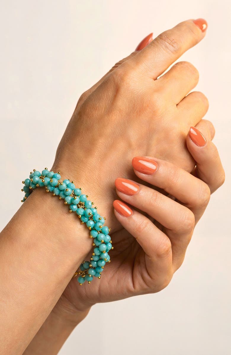Deepa Gurnani Jemsa Bracelet, Alternate, color, Turquoise