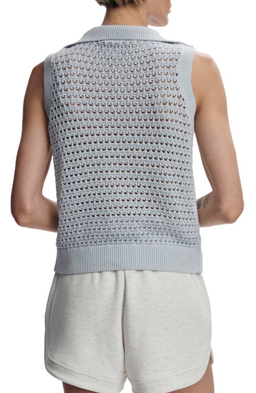 Varley Bains Half Zip Sweater Tank In Plein Blue