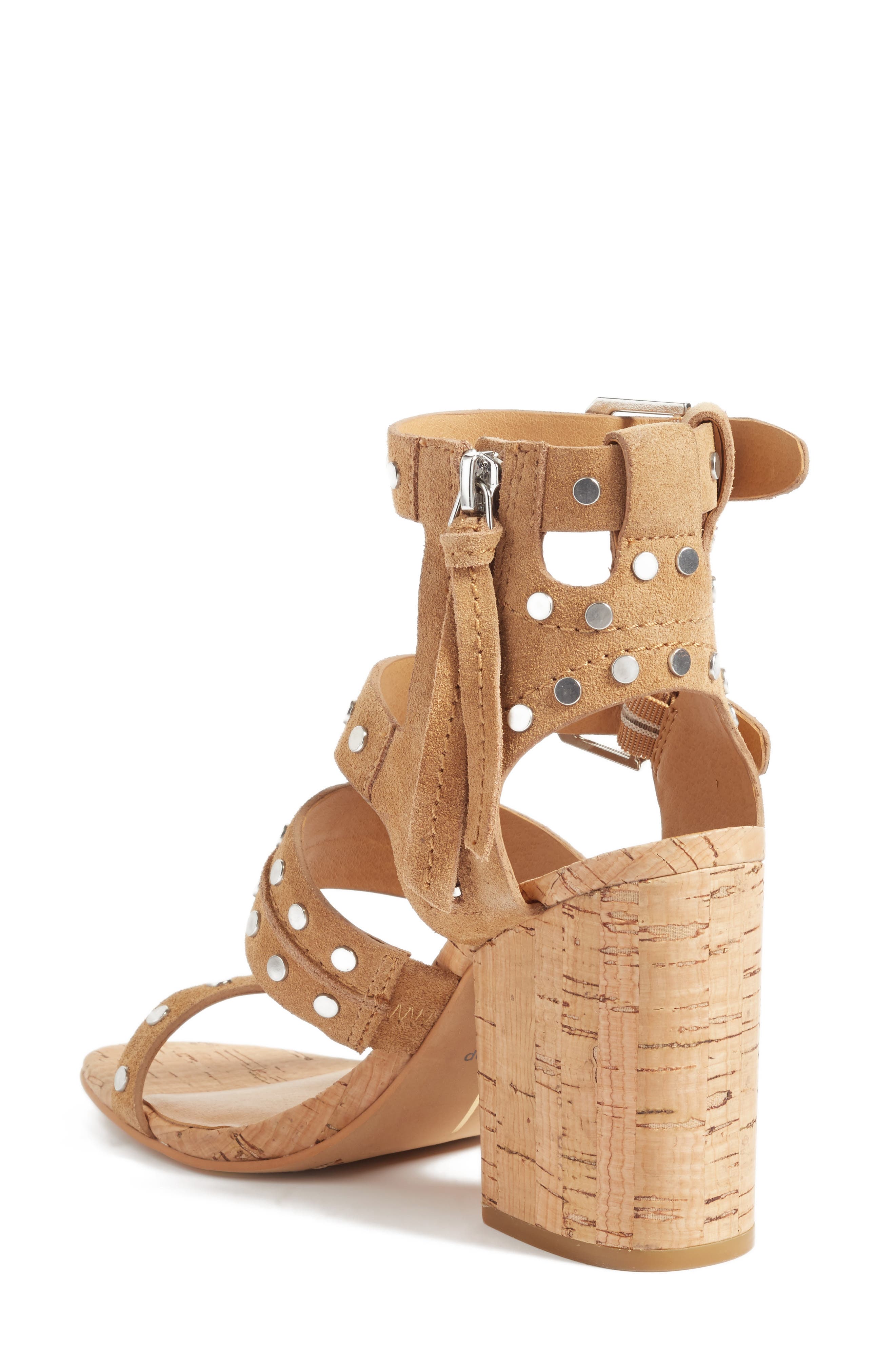Effie Block Heel Sandal, Main, color, TAN SUEDE