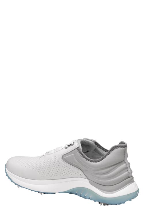 Johnston & Murphy Hts1-luxe Waterproof Golf Shoe In Gray