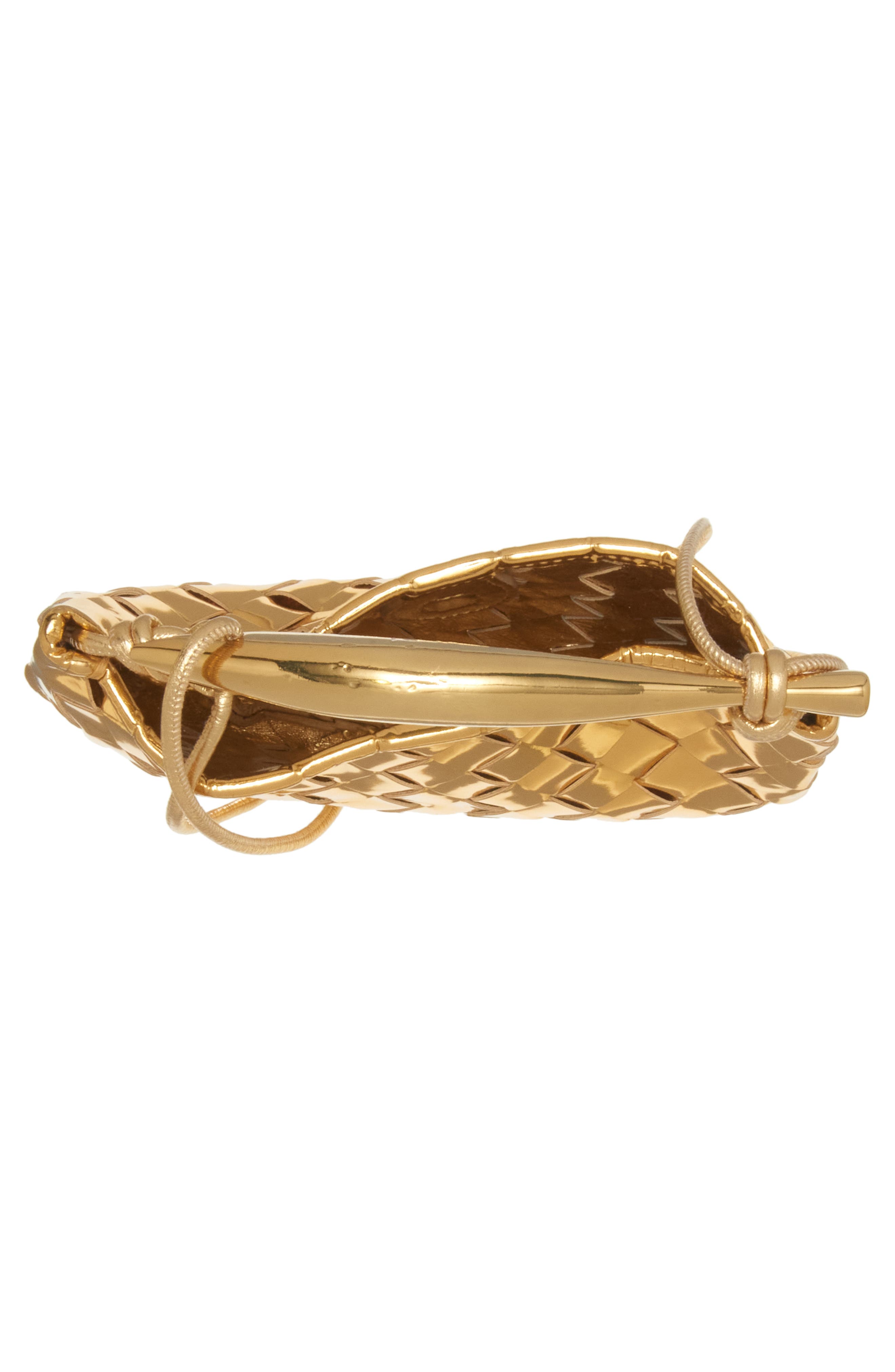 Mini Sardine Intrecciato Crossbody Bag, Alternate, color, GOLD/ BRASS