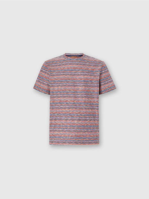 T-shirt With Flame And Zigzag Pattern
