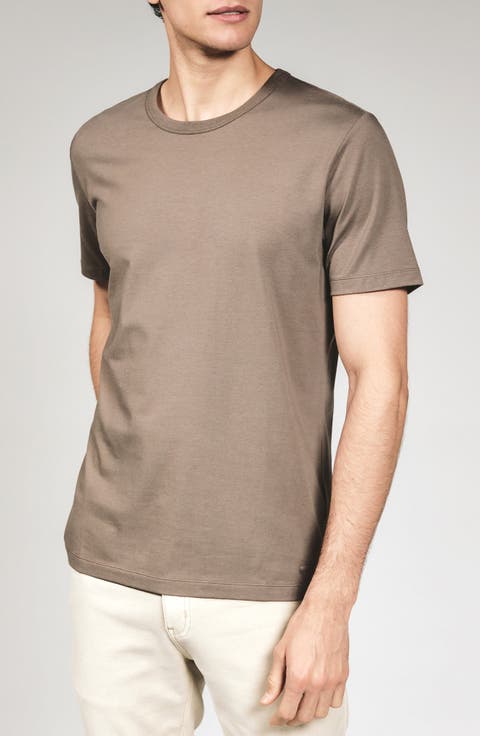 Stretch Cotton & Modal Performance Crewneck T-Shirt