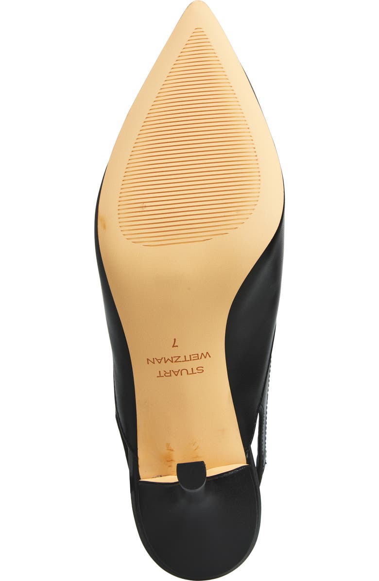Stuart Weitzman Zuri Slingback Leather Pump, Alternate, color, Black