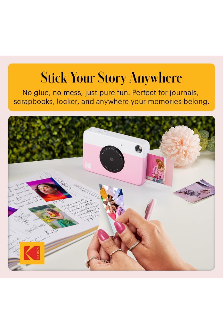 Printomatic Bundle + Pink Case & 20 Zink, Alternate, color, Pink