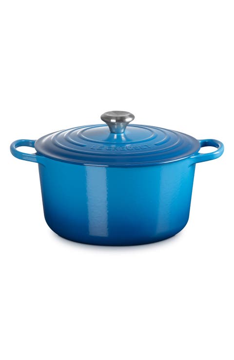 Signature 6.5-Quart Round Enamel Cast Iron Dutch Oven