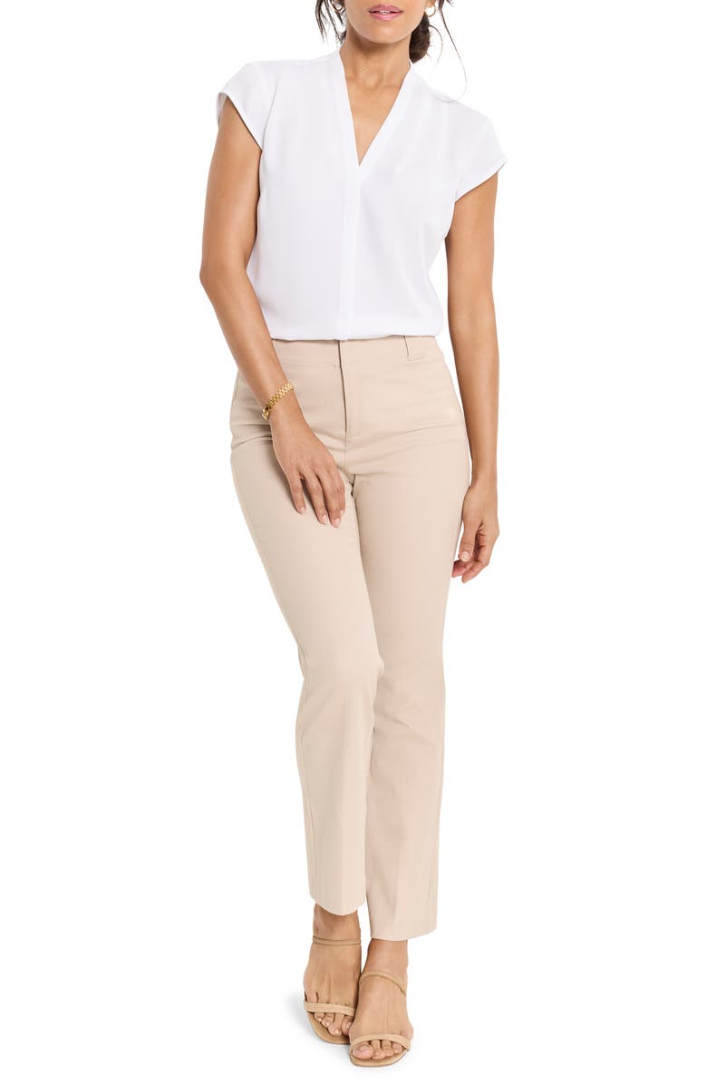 NIC+ZOE Plaza Ankle Demi Bootcut Pants, Alternate, color, Chamois